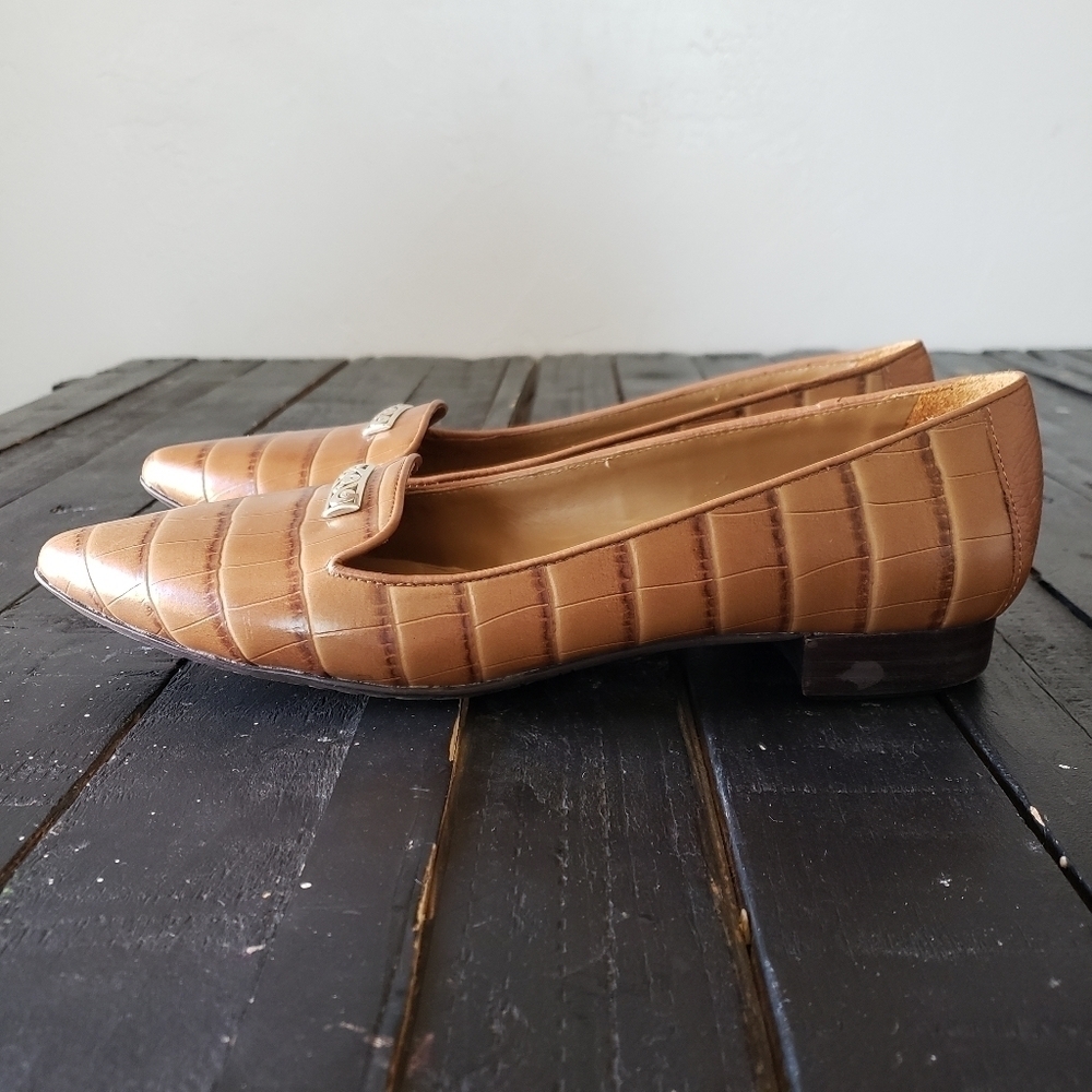 Brighton Eve Tan Loafers Slip On Flats Shoes 9 9M